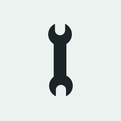 Wrench vector icon illustration sign