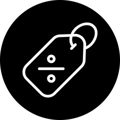 discount tag glyph icon