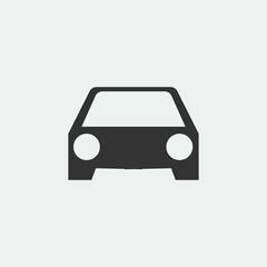 Car vector icon illustration sign