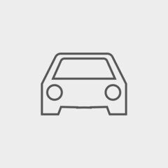 Car vector icon illustration sign