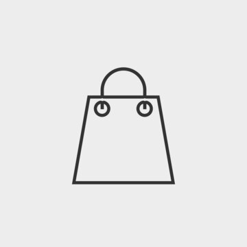Shopping_bag vector icon illustration sign