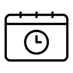 calendar line icon