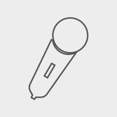 Microphone vector icon illustration sign