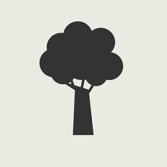 Tree vector icon illustration sign