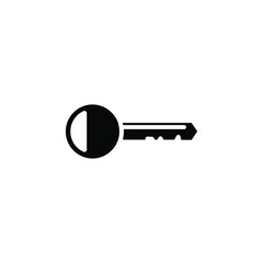 Key Solid Icon Vector Illustration Logo Template. Suitable For Many Purposes.
