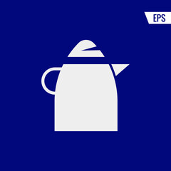 Kettle vector icon illustration sign