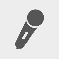 Microphone vector icon illustration sign