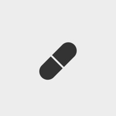 Pill vector icon illustration sign