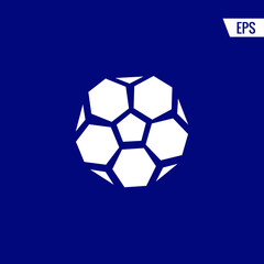 Fototapeta premium Football vector icon illustration sign