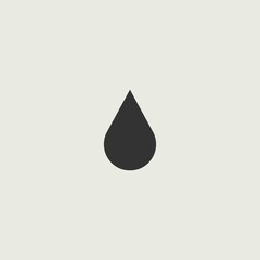 Oil drop vector icon illustration sign