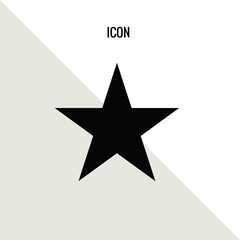 Obraz premium Star vector icon illustration sign