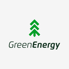 Fototapeta premium Creative Tree and Battery For Green Energy Logo Design Ideas