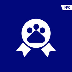 Paw vector icon illustration sign