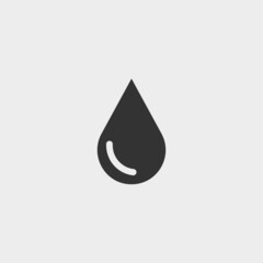 Water drop vector icon illustration sign