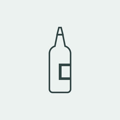 Alcohol vector icon illustration sign