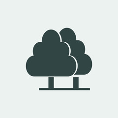 Trees vector icon illustration sign