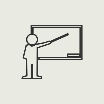 Teacher vector icon illustration sign