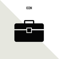 Brief case vector icon illustration sign