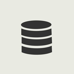 Data base vector icon illustration sign