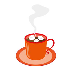 マシュマロ入りホットチョコレート