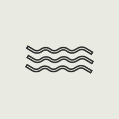 Waves vector icon illustration sign