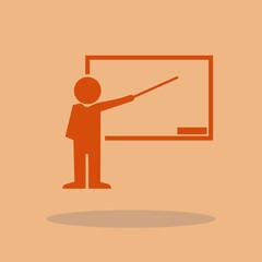 Lecturer vector icon illustration sign