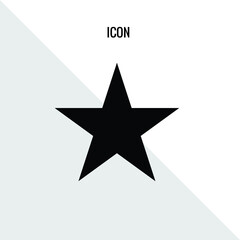 Obraz premium Star vector icon illustration sign