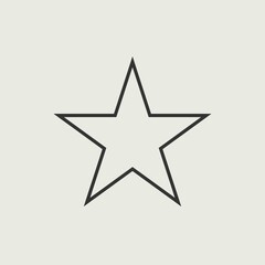 Fototapeta premium Star vector icon illustration sign