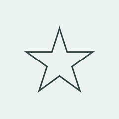 Star vector icon illustration sign