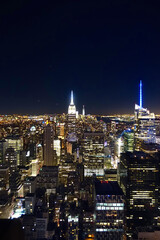Plakat New York City Skyline at Night