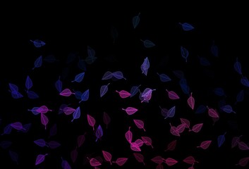 Obraz premium Dark Pink, Blue vector doodle texture.