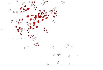 Light Red vector pattern with chaotic shapes.