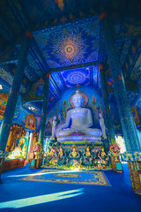 Wat Rong Suea Ten, Blue Temple, Chiang Rai, Thailand