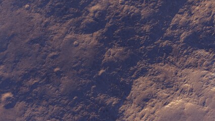Fototapeta premium texture of a distant planet, texture of an exo-planet, realistic texture of the surface of an alien planet, top view of the planet surface, abstract texture 3d render 