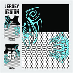 sublimation printing jersey fabric background vector design for sports team uniforms