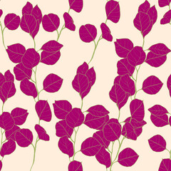 Beautiful seamless pattern with floral background.