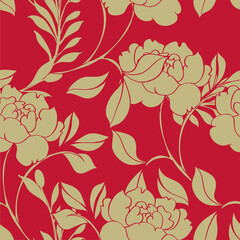 Beautiful seamless pattern with floral background.