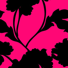 Beautiful seamless pattern with floral background.