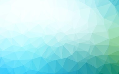 Light Blue, Green vector polygonal background. Colorful illustration in abstract style with gradient. Completely new template for your business design.