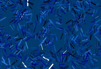 Dark blue vector template with repeated sticks.