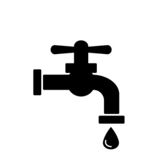 Tap Water Faucet Icon Vector Illustration Design