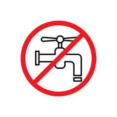Tap Water Faucet Icon Vector Illustration Design