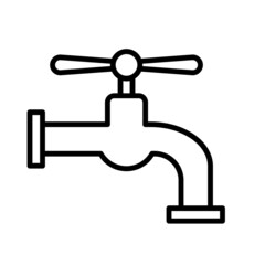 Tap Water Faucet Icon Vector Illustration Design