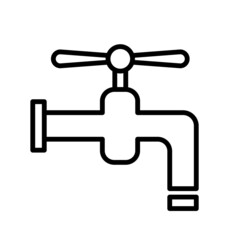 Tap Water Faucet Icon Vector Illustration Design