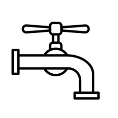 Tap Water Faucet Icon Vector Illustration Design