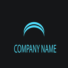 minimal company logo design, vector.