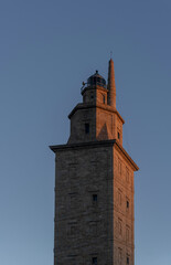 Fototapeta na wymiar Tower landscape in La Coruña Spain