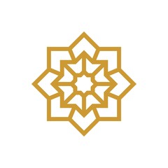 Islamic Ornament - Vector Flat Design Illustration : Suitable for Islamic Theme and Other Graphic Related Assets.