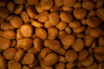 Cat food textures for backgrounds and wallpaper. Texture background. Abstract background. Macro photography. Close up