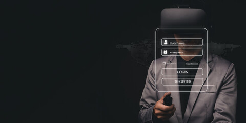 Login or Register Login to the system with the online digital world, metaverse security protection system.